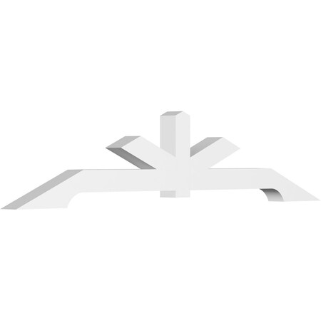Ekena Millwork Vanguard Architectural Grade PVC Gable Bracket, 84"W x 17 1/2"H x 4"D x 4"F, 5/12 Pitch GBP084X18X0404VAN00